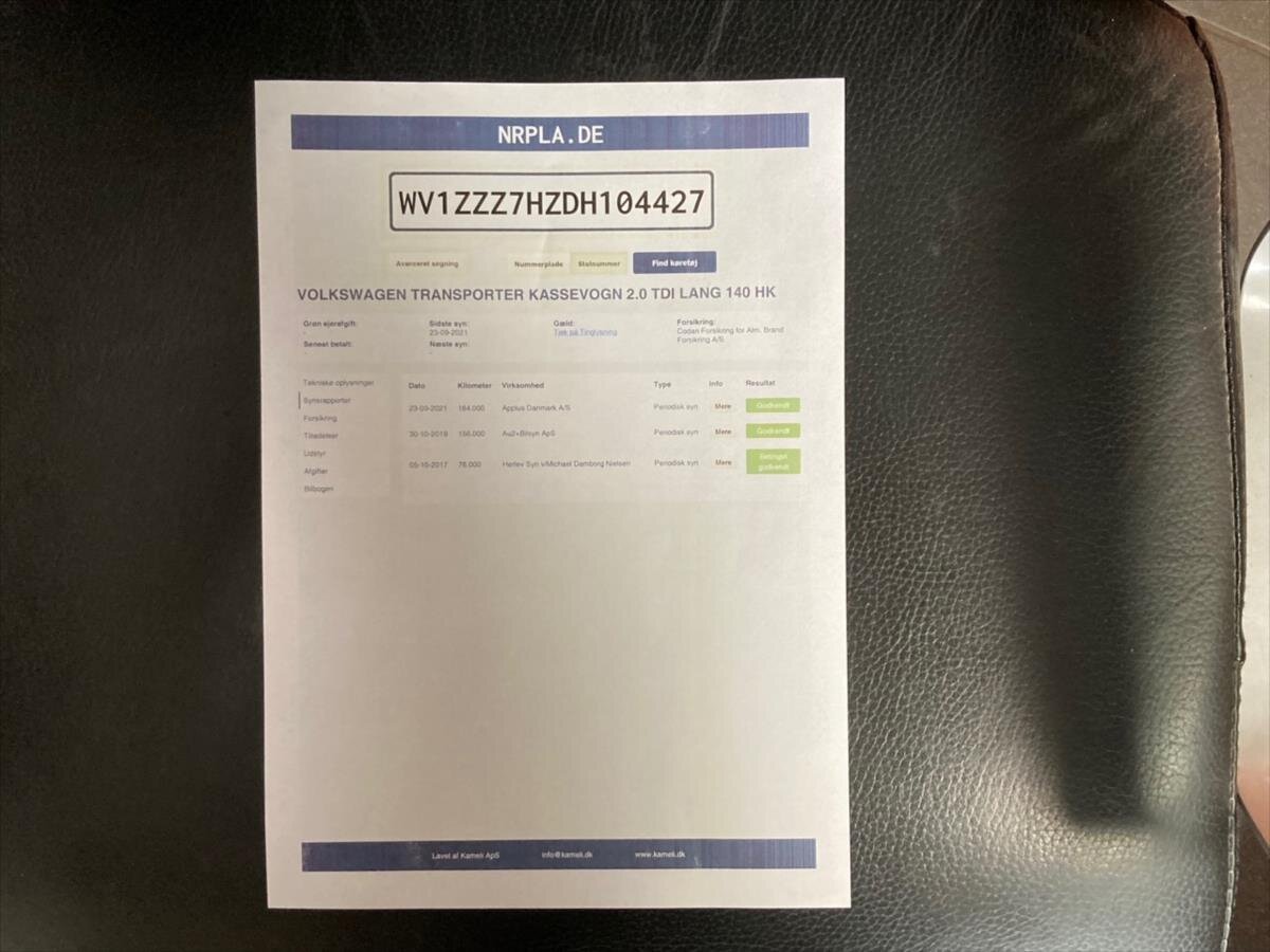 Volkswagen Transporter VAN-Minibus 2,0 l 103 kw