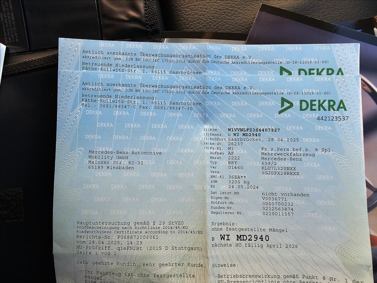 Mercedes-Benz Třídy V Kombi 2,0 l 174 kw