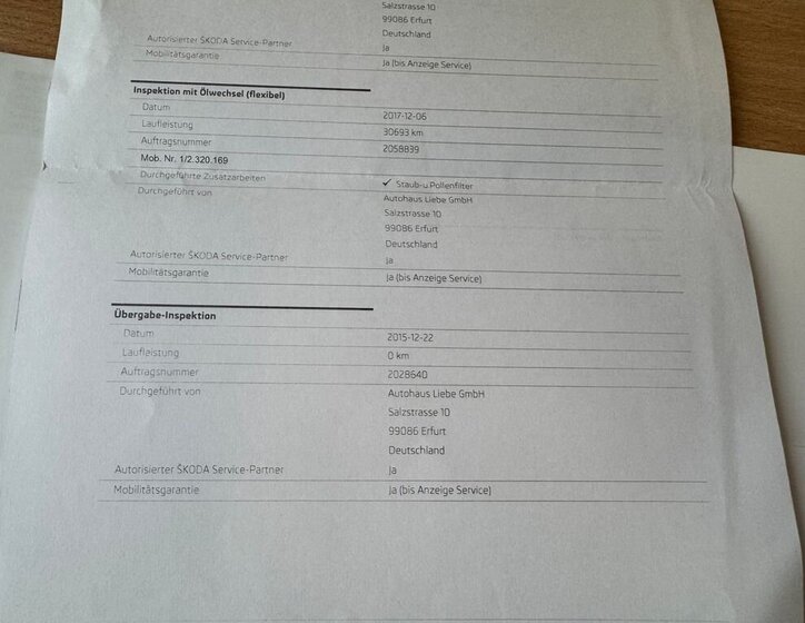 Škoda Octavia Kombi 1,5 l 110 kw