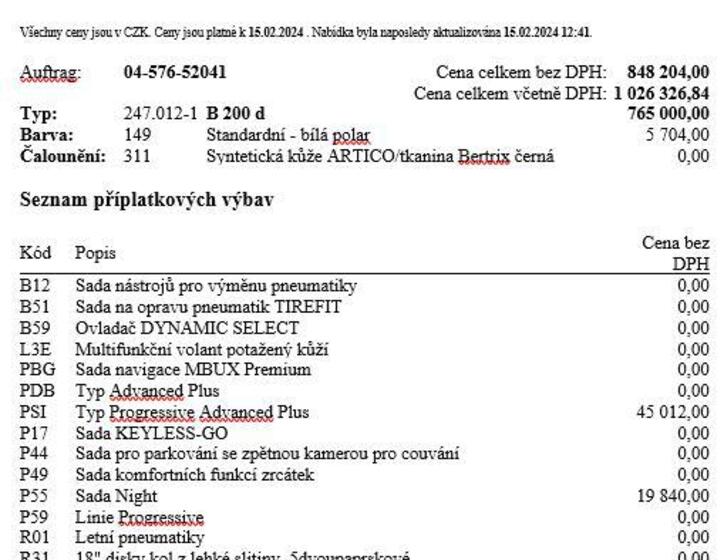 Mercedes-Benz Třídy B 17