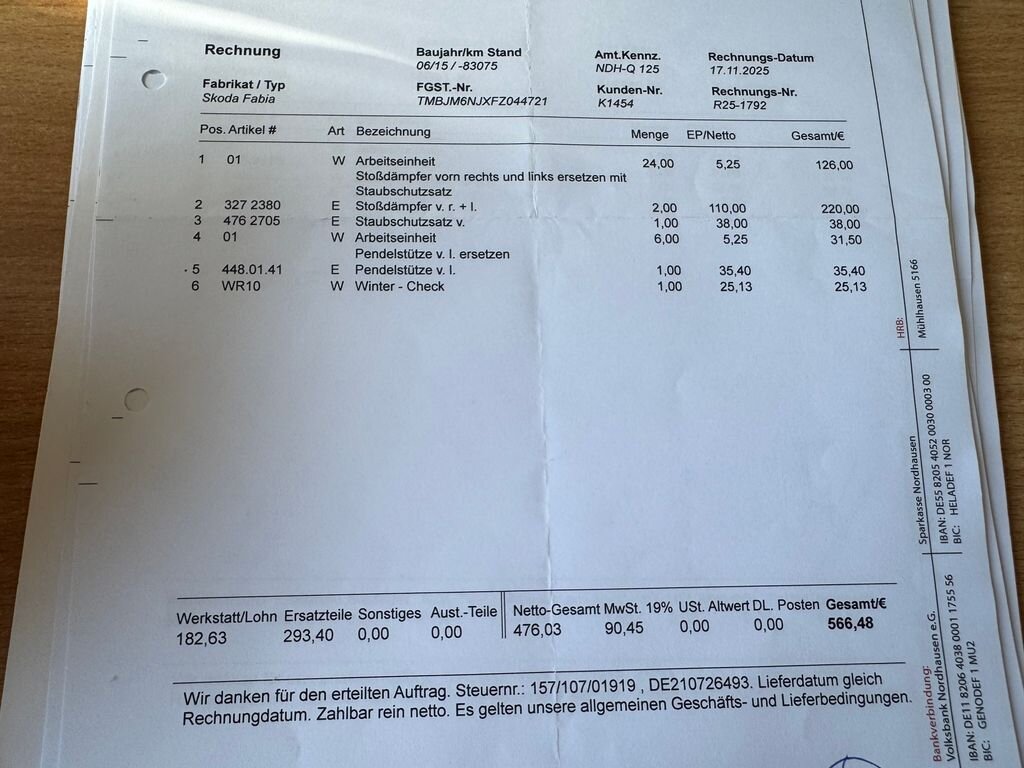 Škoda Fabia Kombi 1,2 l 66 kw