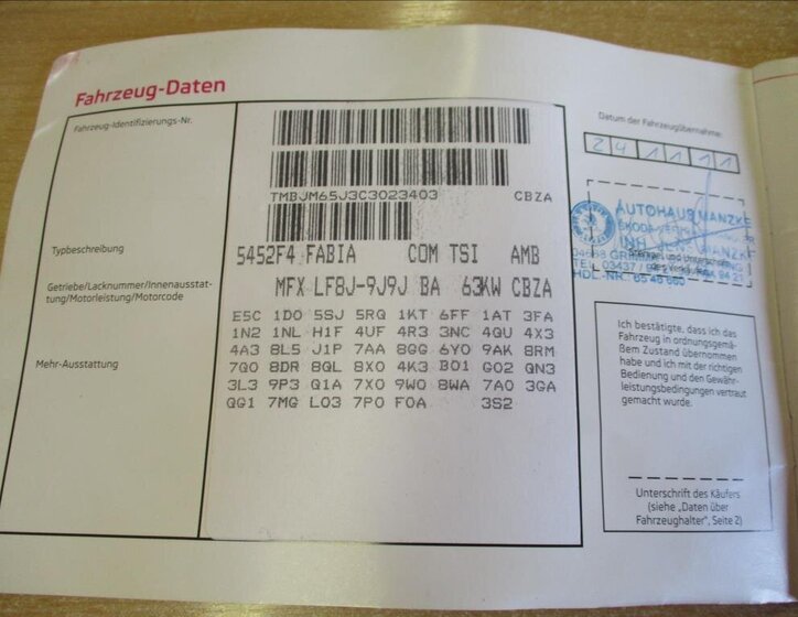 Škoda Fabia Kombi 1,2 l 63 kw