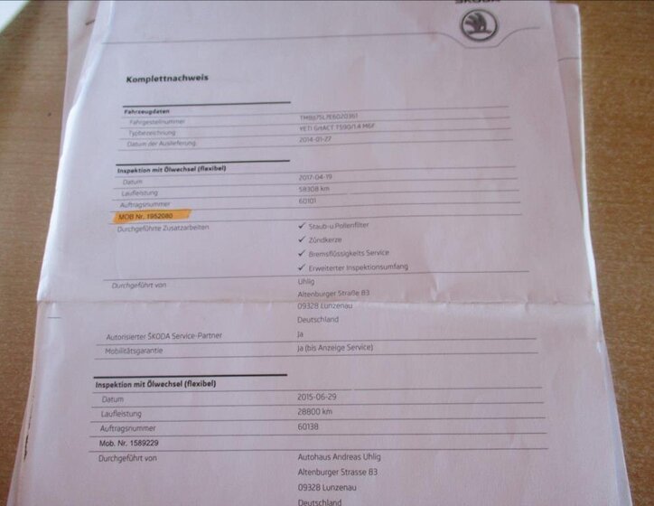 Škoda Yeti Kombi 1,4 l 90 kw