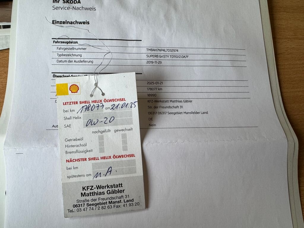 Škoda Superb Liftback 2,0 l 110 kw