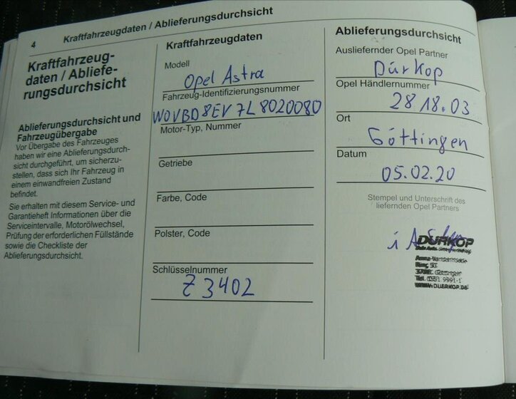 Opel Astra Kombi 1,5 l 90 kw