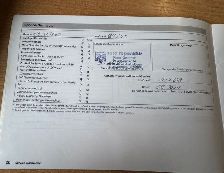 Škoda Octavia Kombi 1,2 l 77 kw