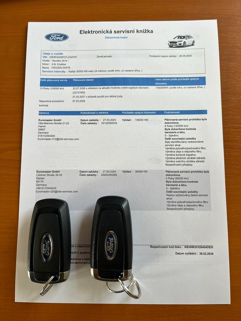 Ford Mondeo Kombi 2,0 l 110 kw