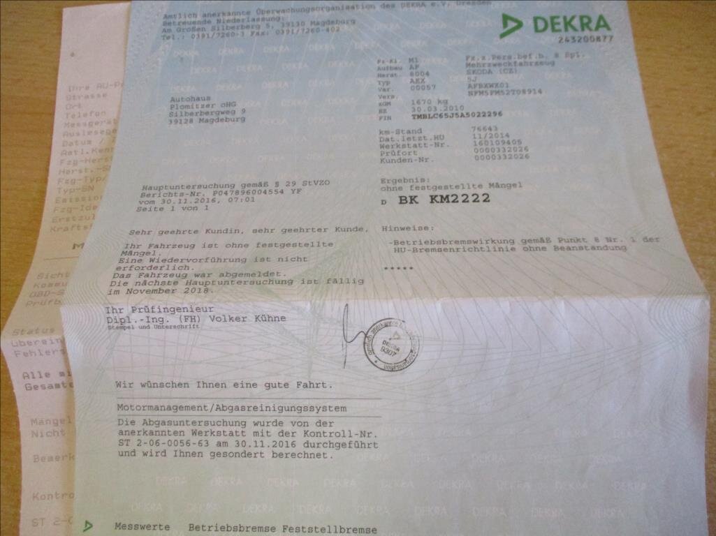 Škoda Roomster Kombi 1,4 l 63 kw