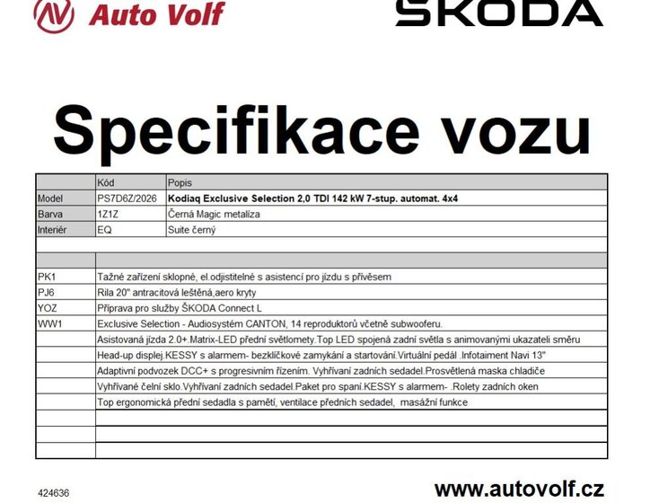 Škoda Kodiaq SUV 2,0 l 142 kw