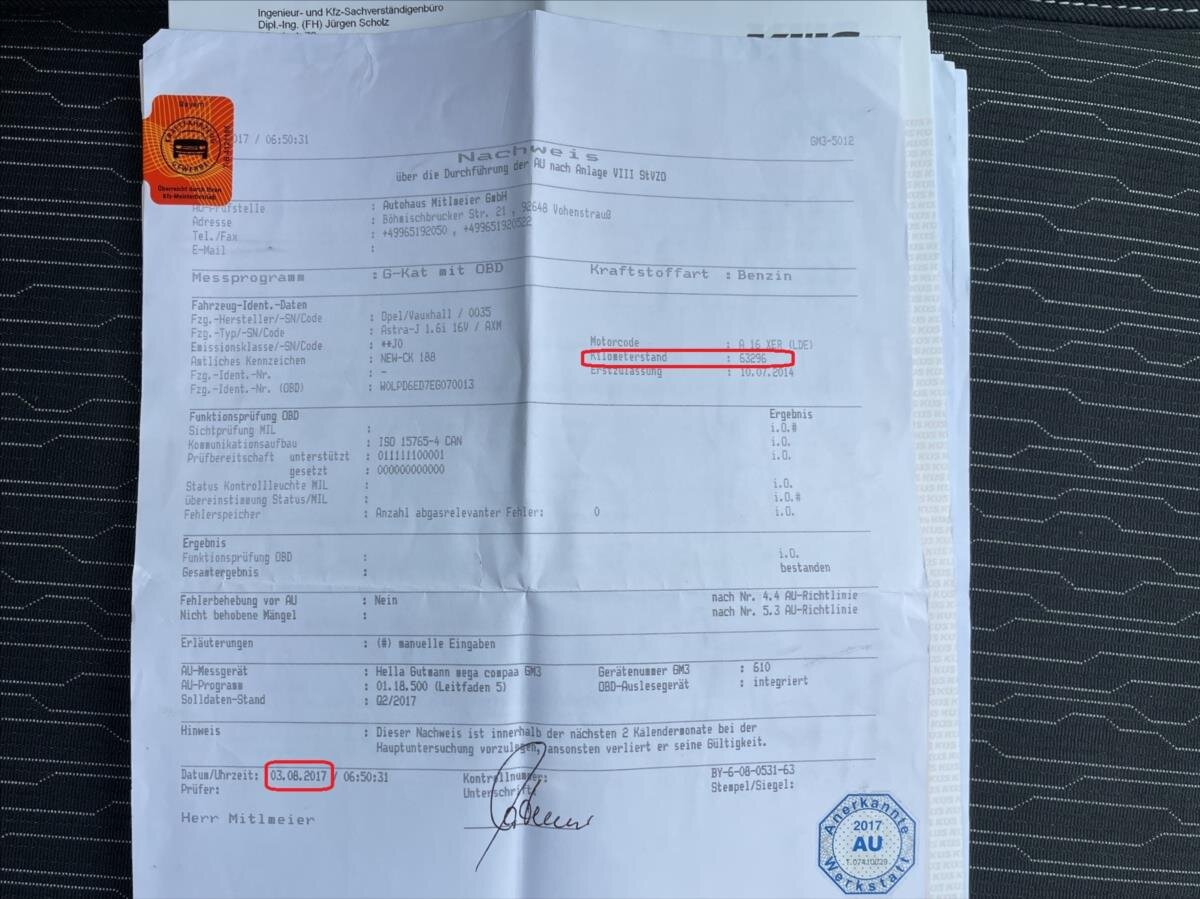 Opel Astra Hatchback 1,6 l 85 kw