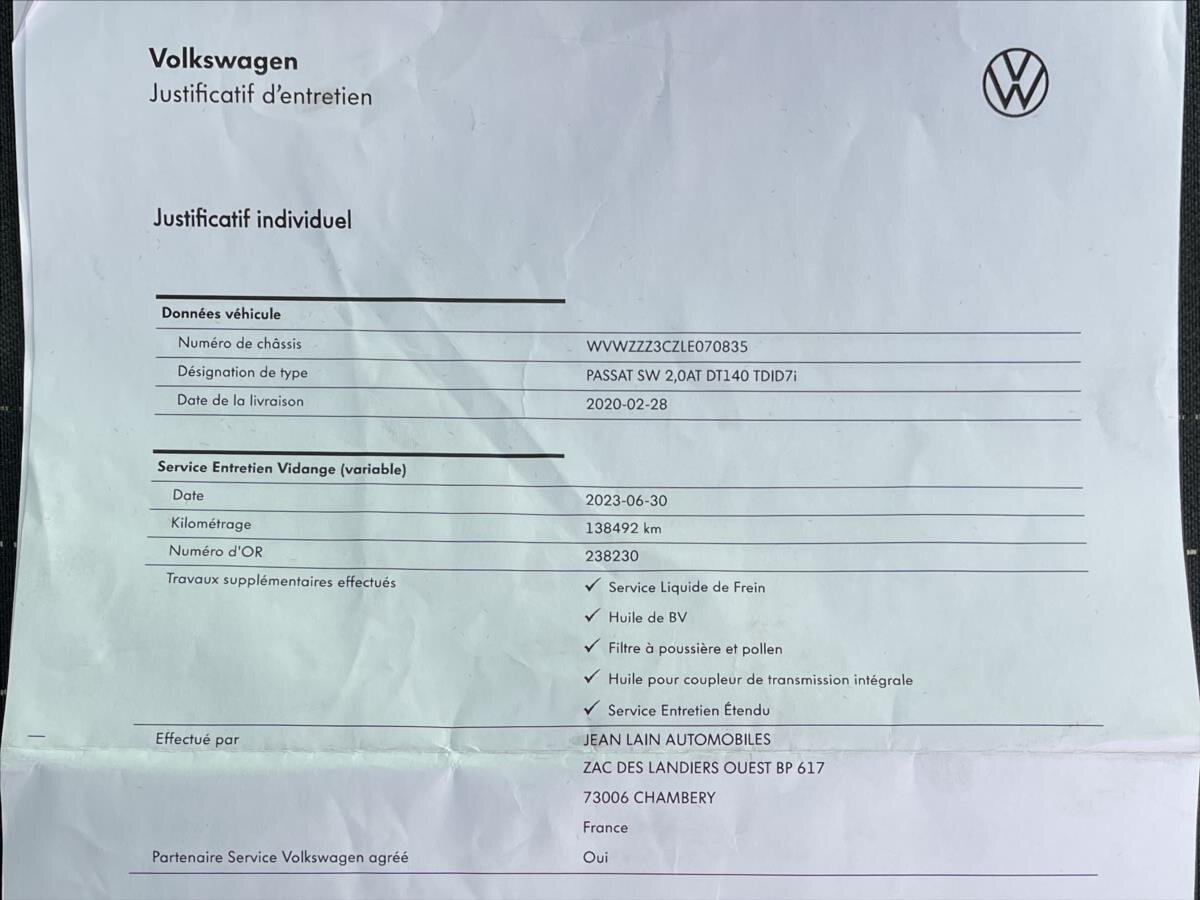 Volkswagen Passat Kombi 2,0 l 140 kw