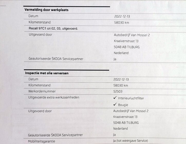Škoda Octavia Kombi 1,5 l 110 kw