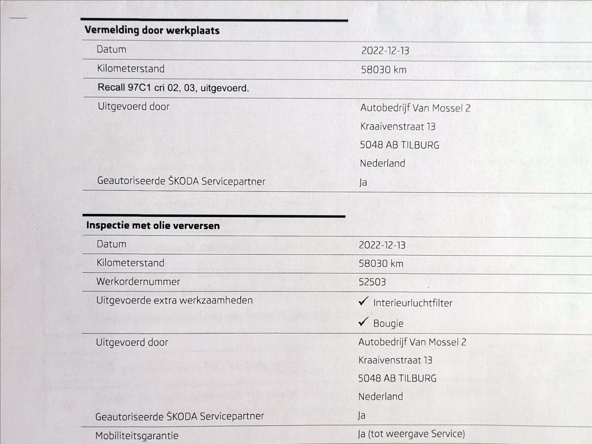 Škoda Octavia Kombi 1,5 l 110 kw