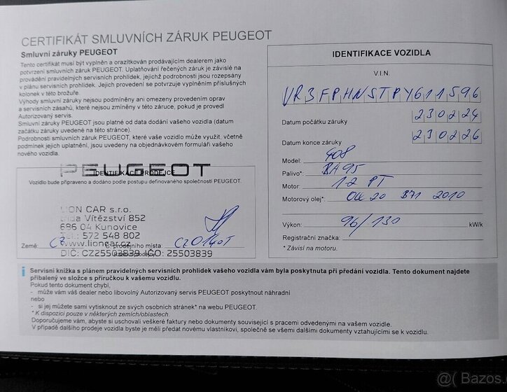 Peugeot 408 Kombi 0,0 0