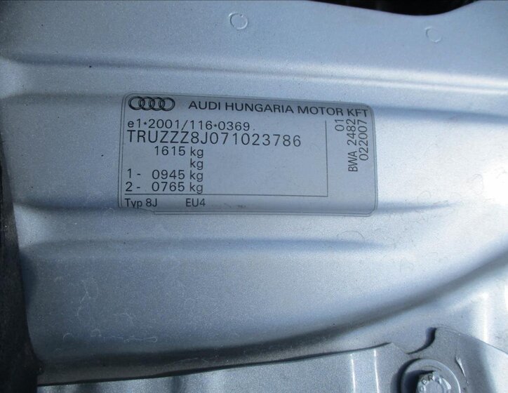 Audi TT Kabriolet 2,0 l 147 kw