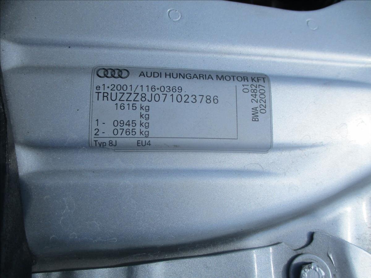 Audi TT Kabriolet 2,0 l 147 kw