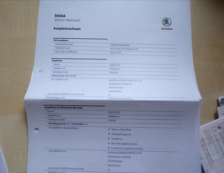 Škoda Yeti Kombi 1,4 l 92 kw