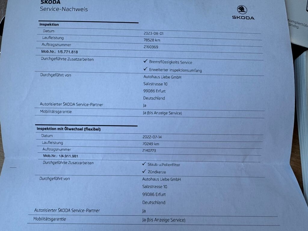 Škoda Octavia Kombi 1,4 l 103 kw