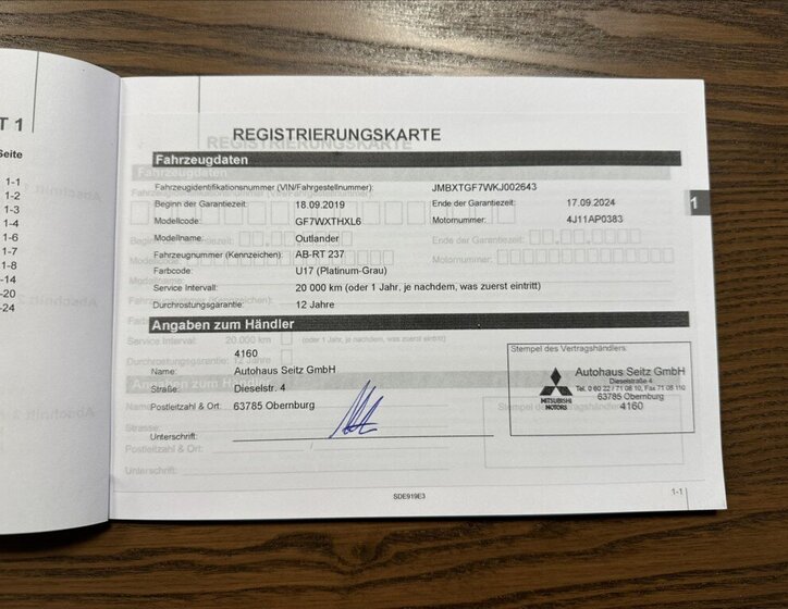 Mitsubishi Outlander SUV 2,0 l 110 kw