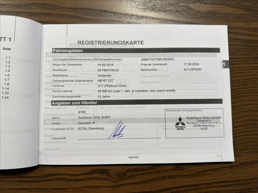 Mitsubishi Outlander SUV 2,0 l 110 kw