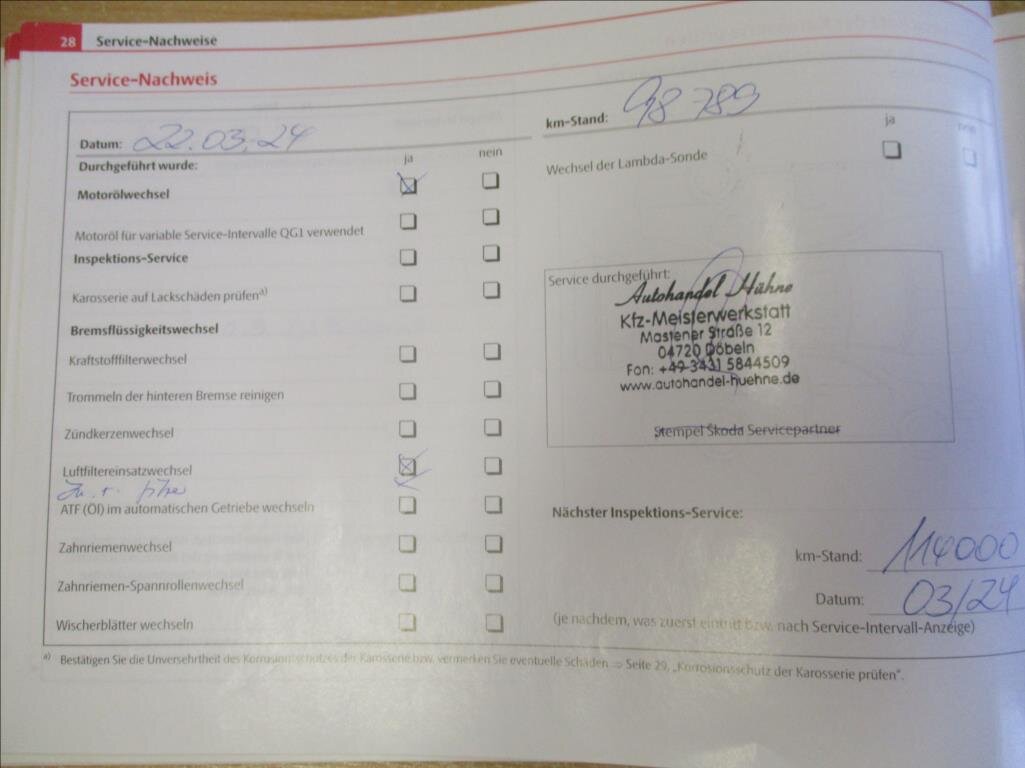 Škoda Fabia Kombi 1,2 l 77 kw