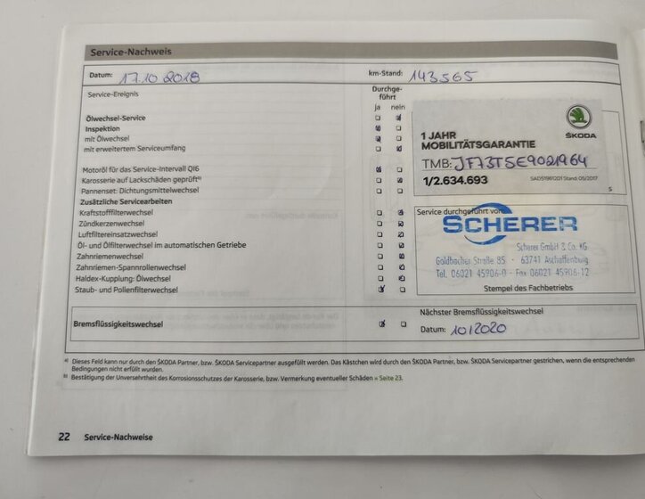 Škoda Superb Kombi 2,0 l 125 kw