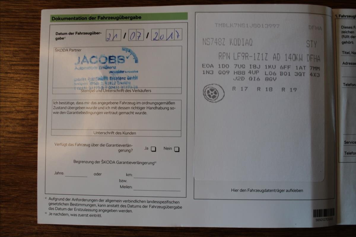 Škoda Kodiaq SUV 2,0 l 140 kw