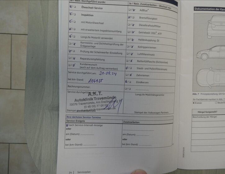 Volkswagen Touran MPV 1,4 l 110 kw