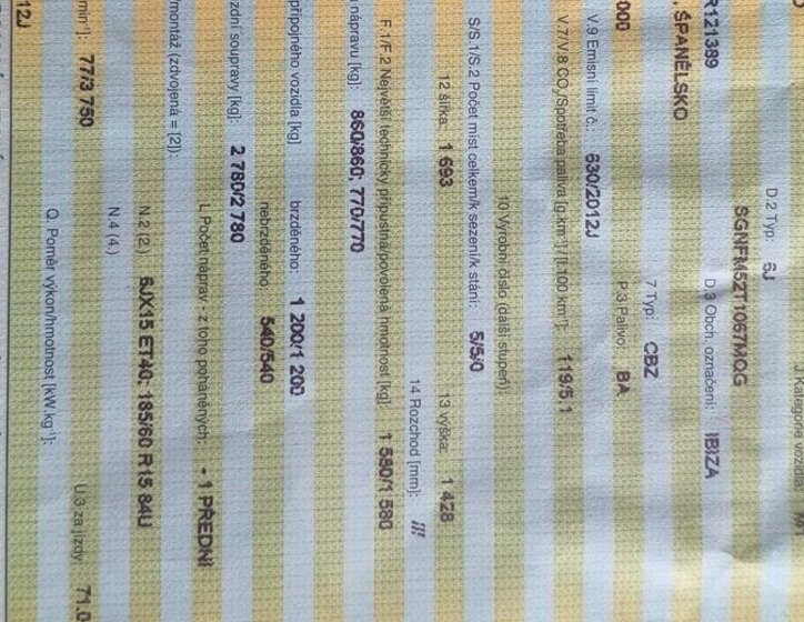 Seat Ibiza Hatchback 0,0 77 kw