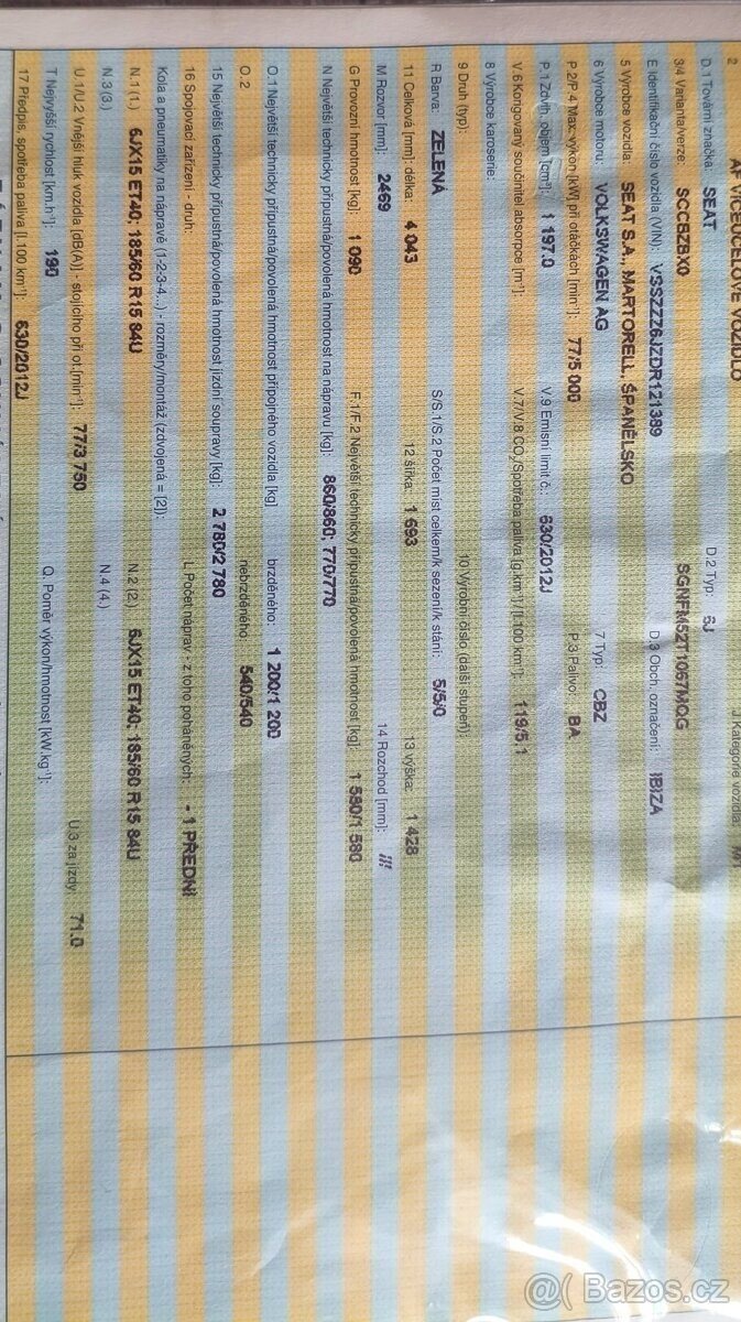 Seat Ibiza Hatchback 0,0 77 kw