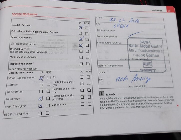 Seat Leon Hatchback 1,4 l 92 kw