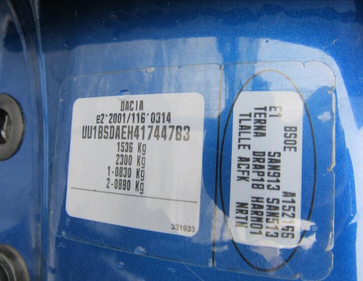 Dacia Sandero Hatchback 1,4 l 55 kw