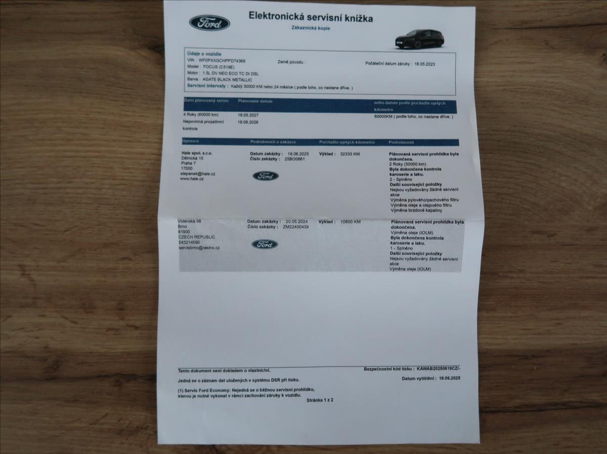 Ford Focus Kombi 1,5 l 85 kw