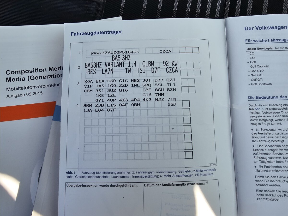 Volkswagen Golf Kombi 1,4 l 92 kw