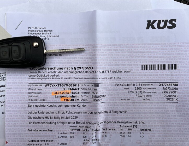 Ford Transit Custom Ostatní 2,0 l 960 kw