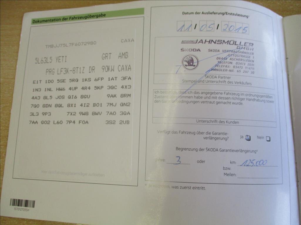 Škoda Yeti SUV 1,4 l 90 kw