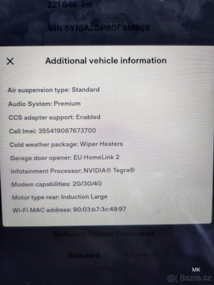 Tesla Model S Sedan / Limuzína 0,0 310 kw