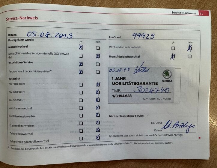 Škoda Fabia Kombi 1,2 l 51 kw