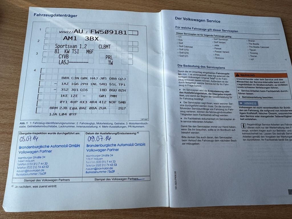 Volkswagen Golf Sportsvan MPV 1,2 l 81 kw