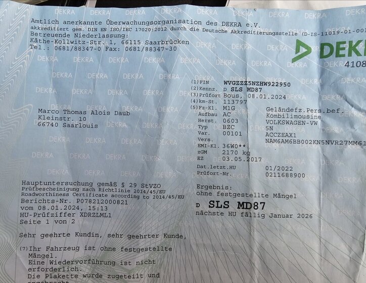 Volkswagen Tiguan Kombi 1,4 l 110 kw