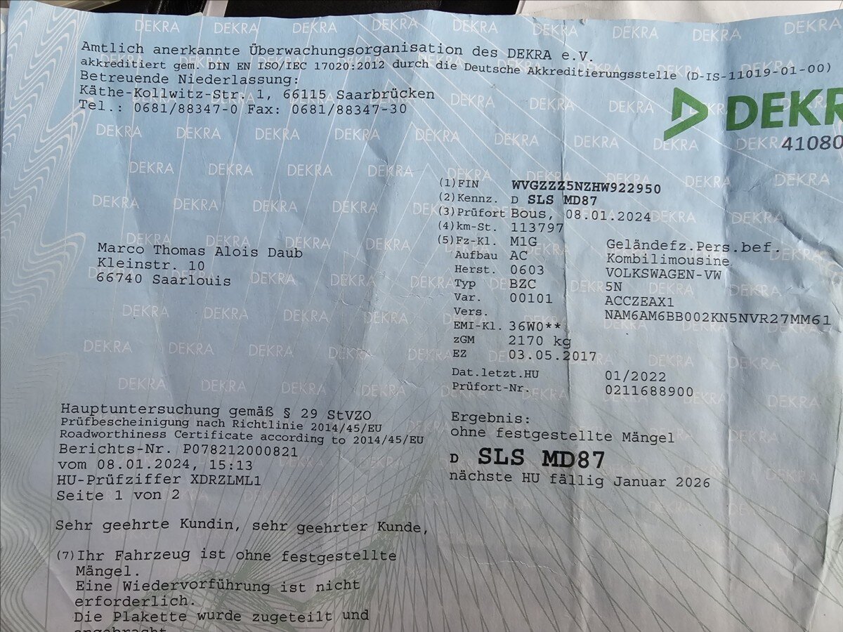 Volkswagen Tiguan Kombi 1,4 l 110 kw