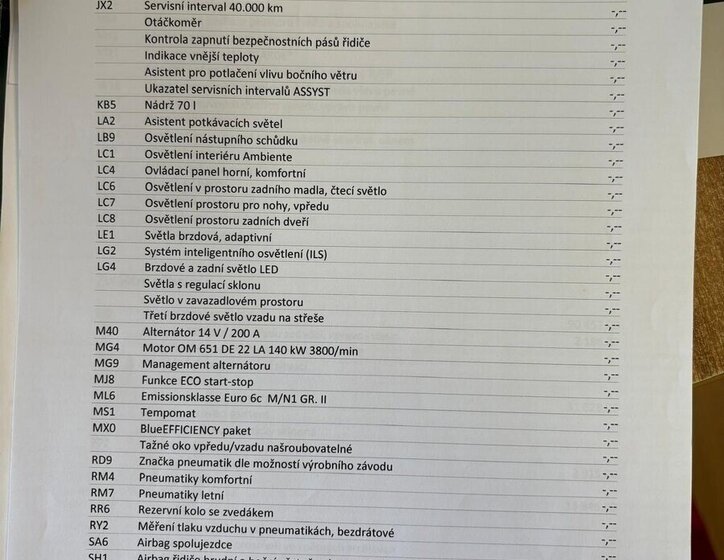 Mercedes-Benz Třídy V VAN / Minibus 0,0 140 kw