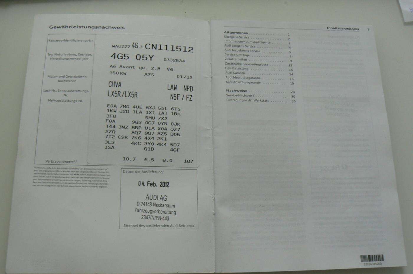 Audi A6 Kombi 2,8 l 150 kw