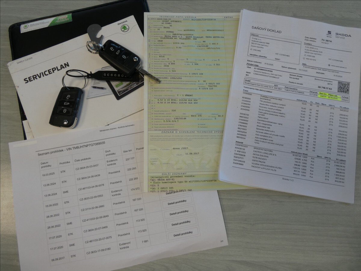 Škoda Superb Kombi 2,0 l 110 kw