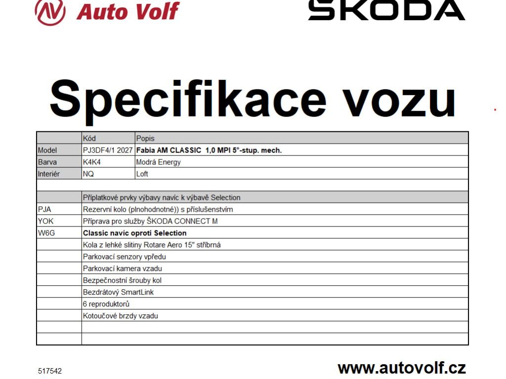 Škoda Fabia Hatchback 999,0 59 kw