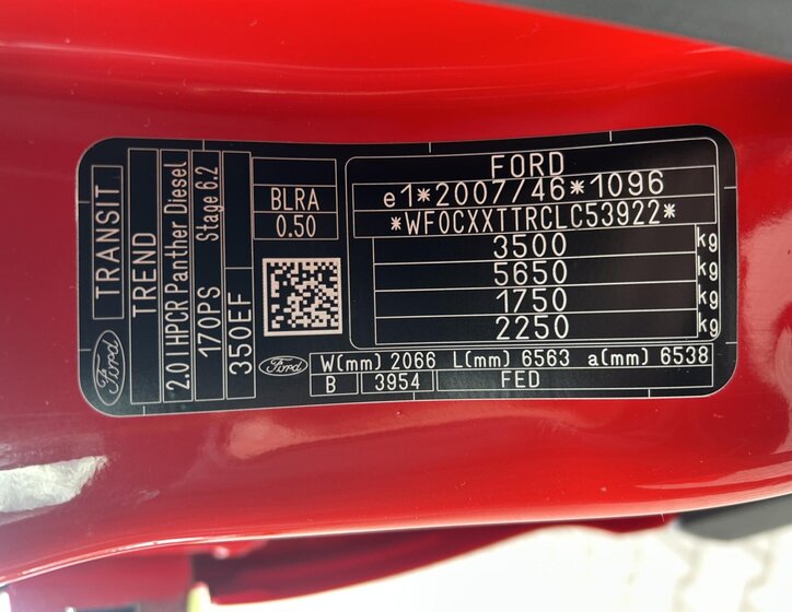 Ford Transit Ostatní 2,0 l 125 kw