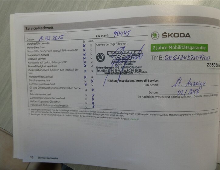 Škoda Octavia Kombi 2,0 l 103 kw