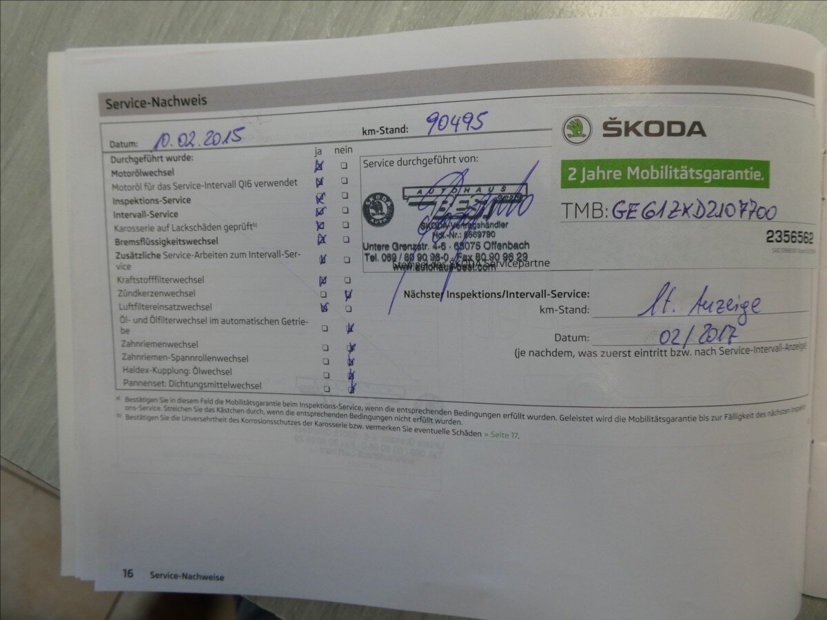 Škoda Octavia Kombi 2,0 l 103 kw