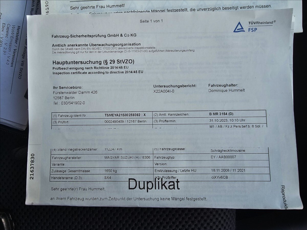 Suzuki SX4 Hatchback 1,6 l 79 kw