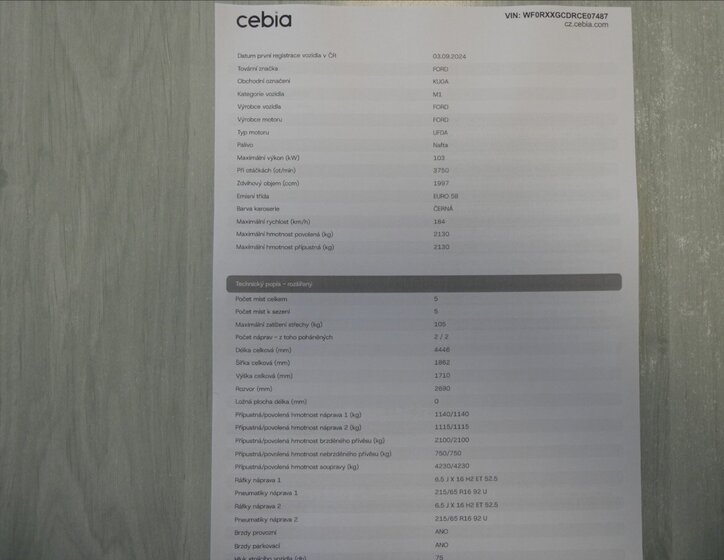 Ford Kuga SUV / Terénní 2,0 l 103 kw